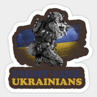 Fight Like Ukrainian Sticker